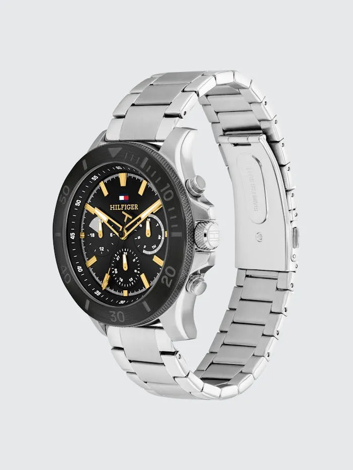 Tommy Hilfiger Bryan 1792114 Herrenuhr Schwarz • Multifunktion • 5 BAR Wasserdicht