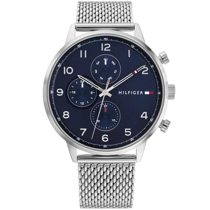 Tommy Hilfiger Leonard LE 1792078 Herrenuhr Blau • Chronograph • Mineralglas