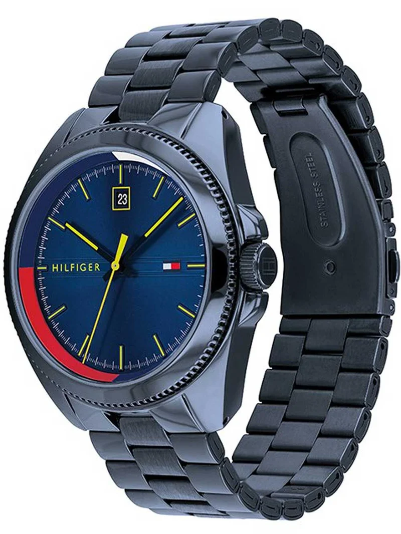 Tommy Hilfiger Riley 1791689 Herren Armbanduhr Schwarz • Quarzwerk • 5 ATM Wasserdicht