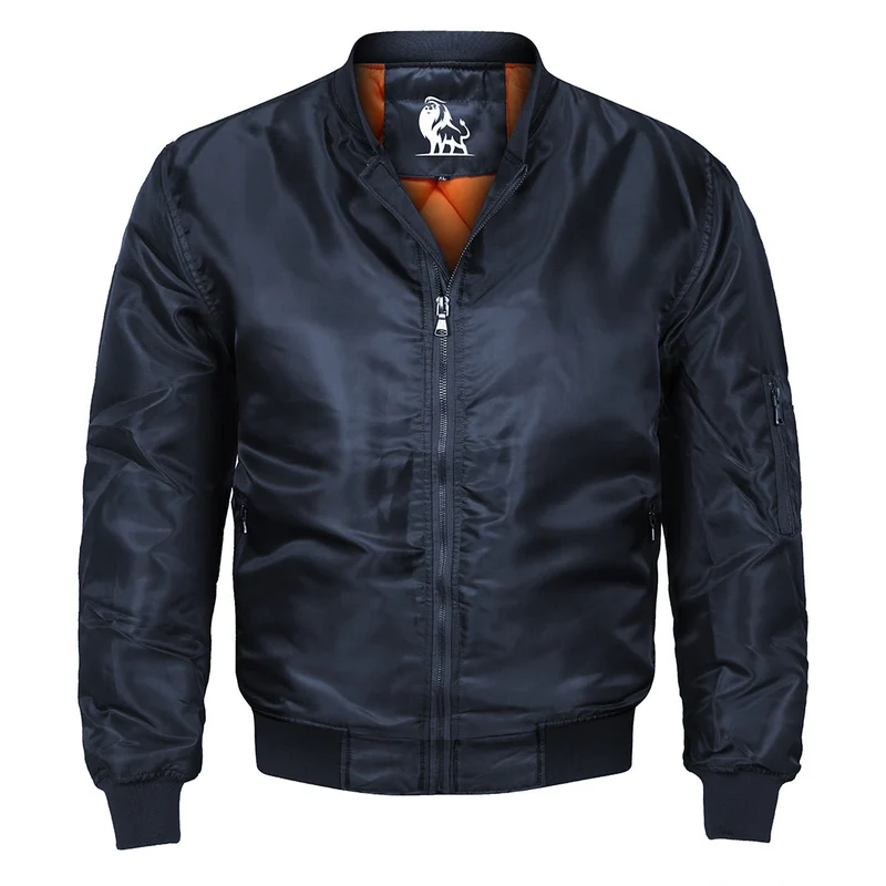 Bomberjack Heren met Waterafstotende Coating Gevoerd Blauw Outdoor Tussenjas Vrijetijd Mode Casual Jas | Sansoti