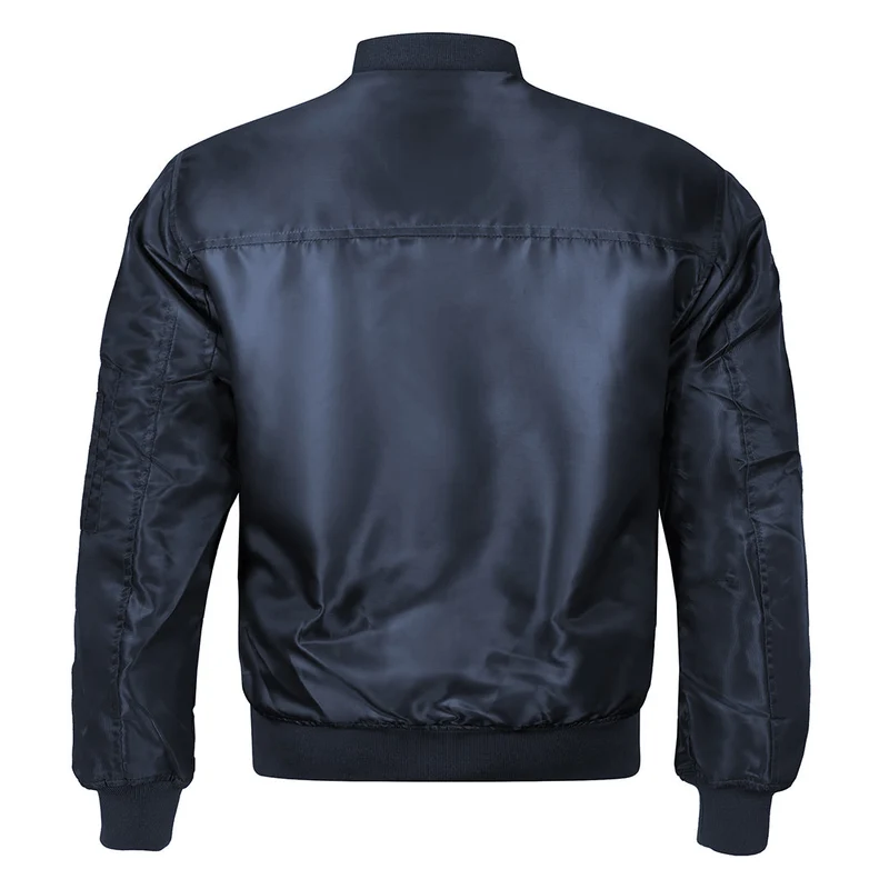 Bomberjack Heren met Waterafstotende Coating Gevoerd Blauw Outdoor Tussenjas Vrijetijd Mode Casual Jas | Sansoti