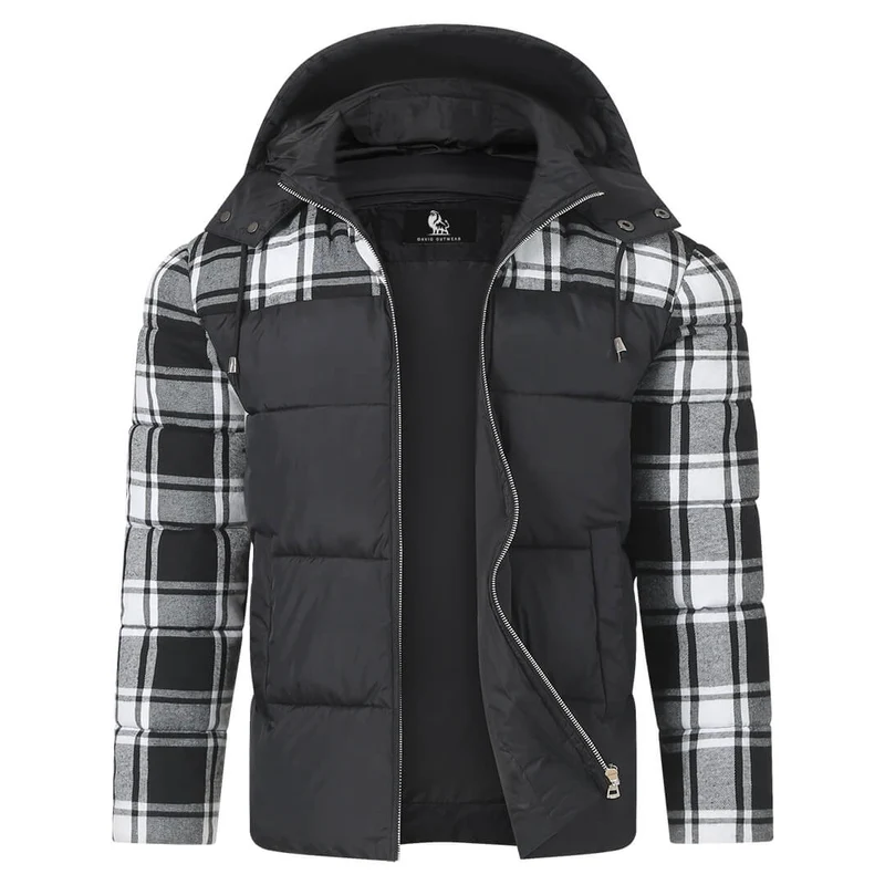 Geruite Gewatteerde Winterjas voor Dames en Heren - Lichtgewicht Isolerende Puffercoat Winterkleding | Sansoti