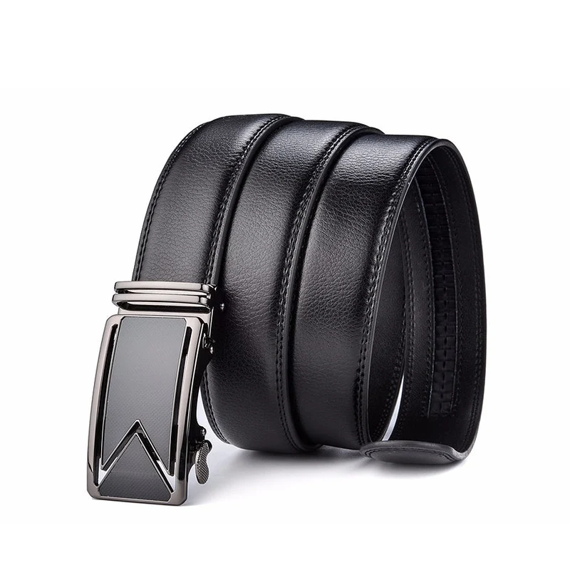 Lederen Riem Heren Premium Rundleer Zwart Waterbestendig Krasvrij Duurzaam Casual Stijl Accessoire Broeksluiting | Sansoti