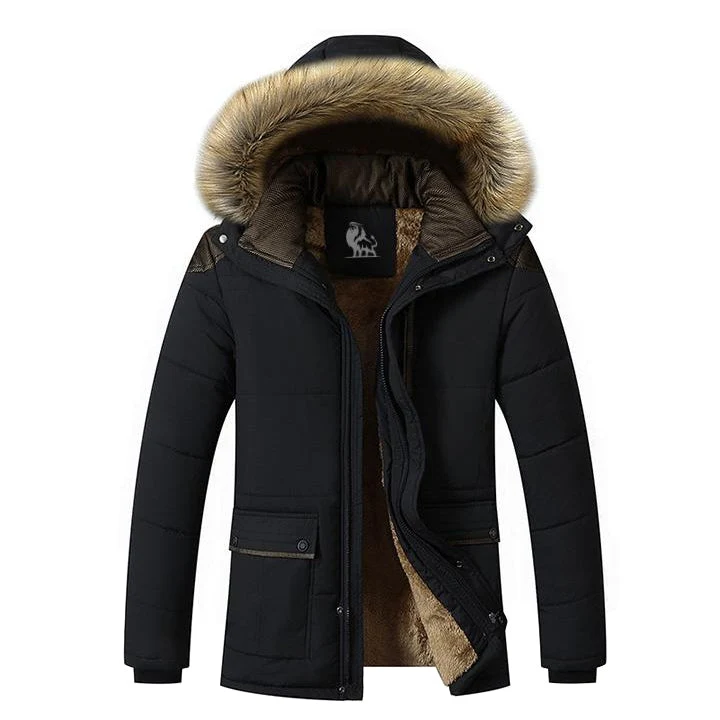 Gewatteerde Winterjas Waterafstotend met Afneembare Capuchon Fleece Gevoerd Winddicht Dames Outdoorjas | Sansoti