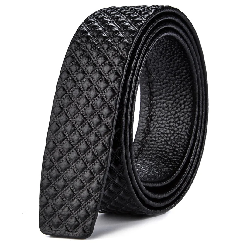 Lederen Riem Heren Zwart Krasbestendig Waterdicht - Echt Rundleer met Moderne Gesp 110-130cm Elegant Design | Sansoti