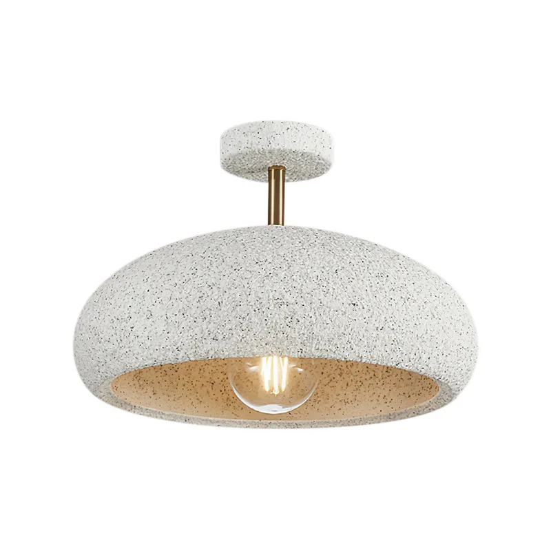 Plafondlamp Wabi-Sabi Koepel Nordic Gespikkeld Dimbaar Wit Geel Rood 35cm Woonkamer