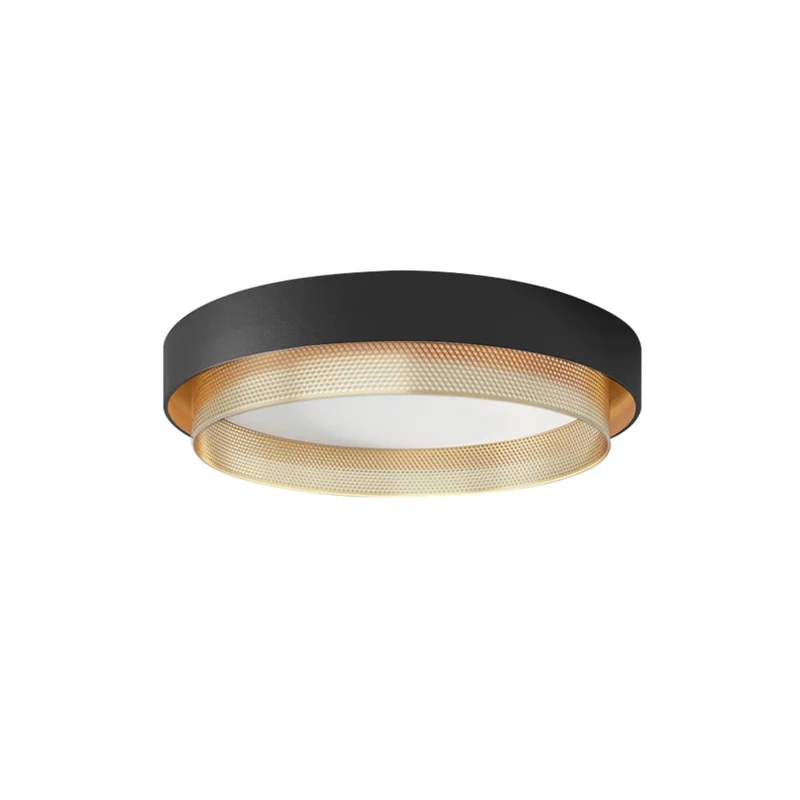 Plafondlamp LED Rond Hol Design 30W Wit Zwart 50cm Woonkamer Badkamer Minimalistisch