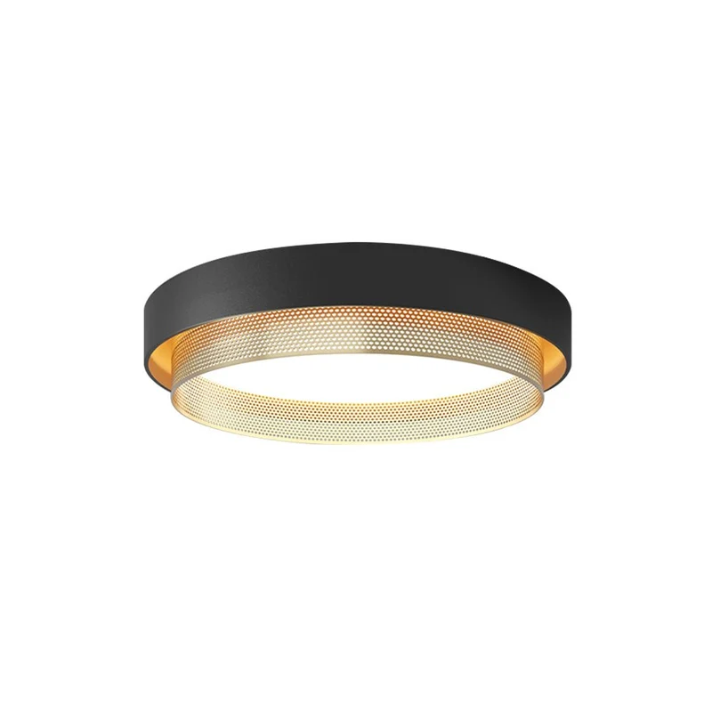Plafondlamp LED Rond Hol Design 30W Wit Zwart 50cm Woonkamer Badkamer Minimalistisch