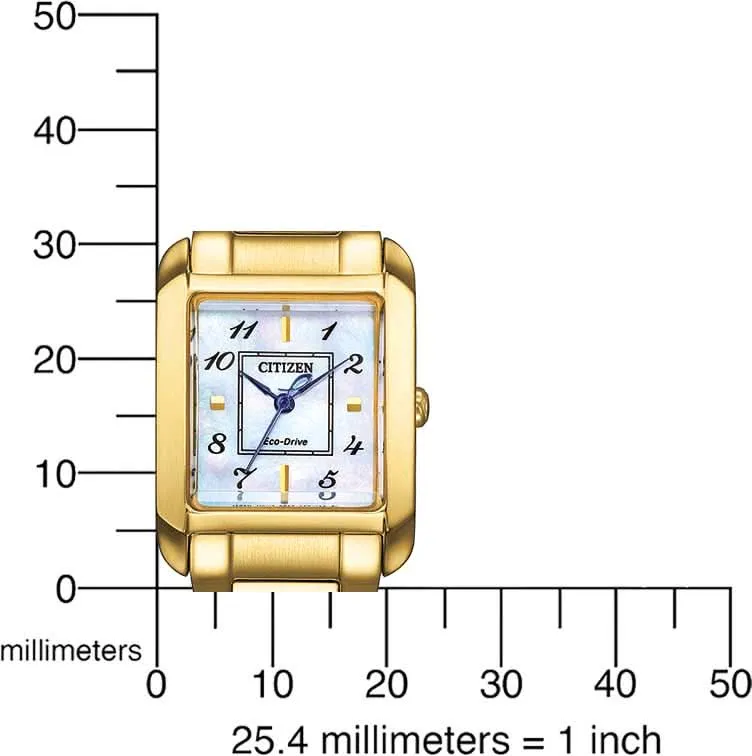 Citizen L EW5602-81D Damenuhr • Eco-Drive Solar • Perlmutt-Zifferblatt