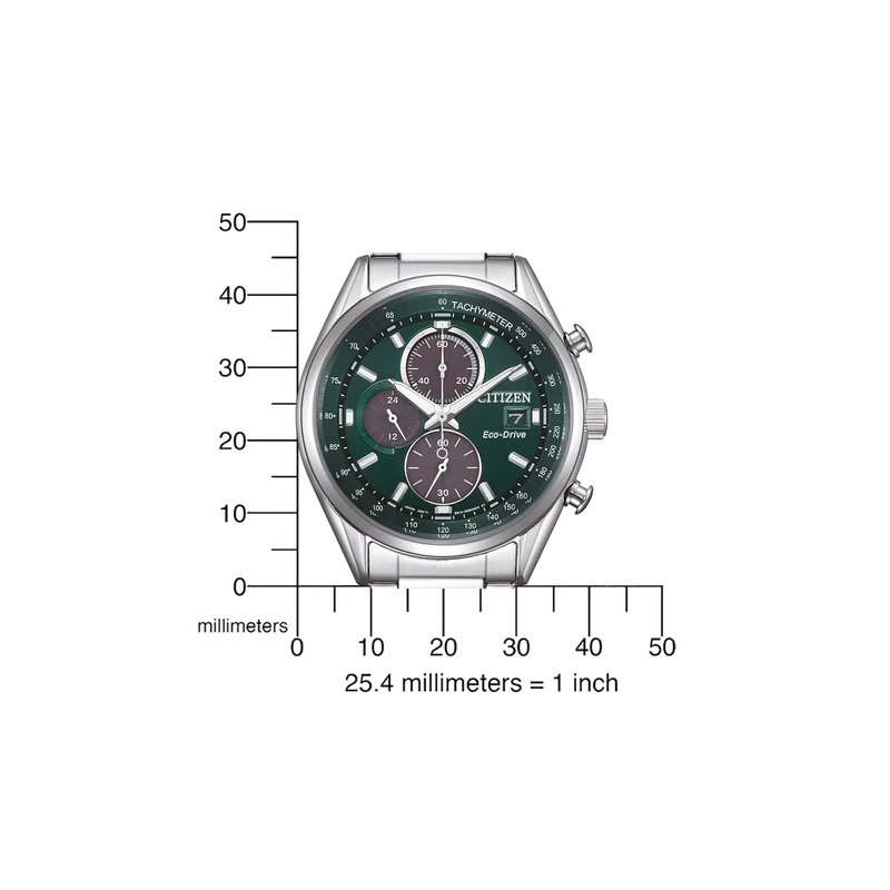 Citizen Eco-Drive CA0459-79X Herrenuhr • Eco-Drive Solar-Antrieb • Grünes Zifferblatt