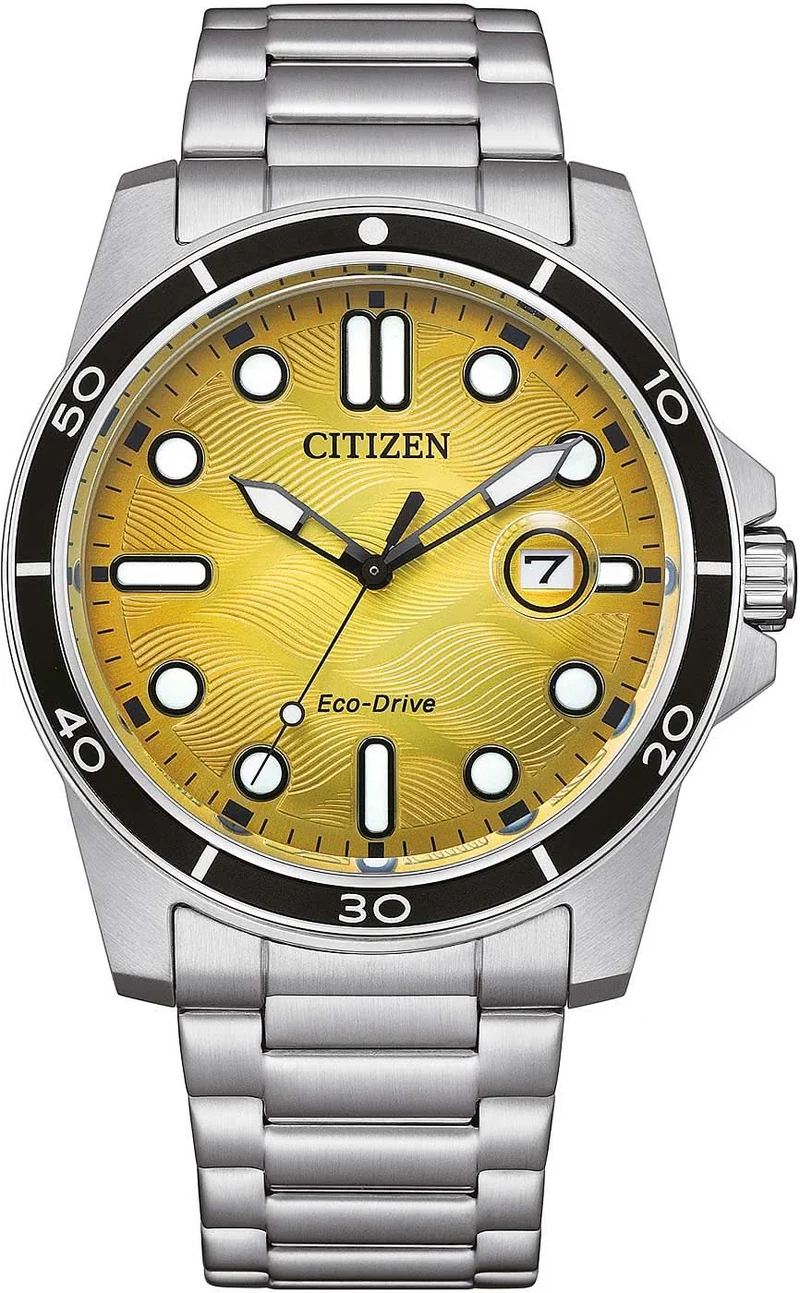 Citizen OF Collection AW1816-89X Herrenuhr • Eco-Drive Solar • Gelbes Zifferblatt