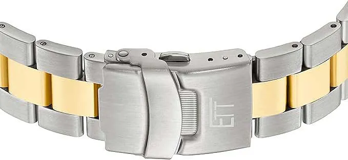 Eco Tech Time EGS-11606-25M Herrenuhr • Solar-Funk • Edelstahl