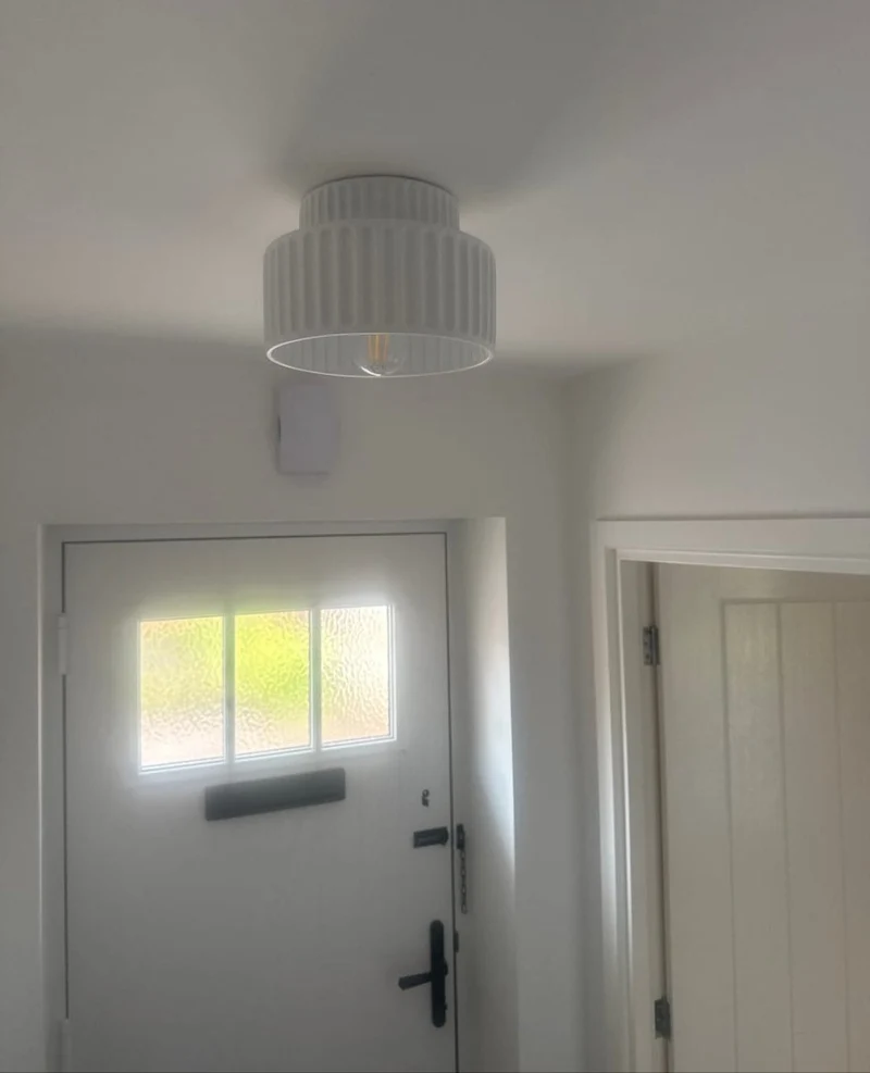 Plafondlamp Wabi-Sabi Resin Nordic Flush Mount Beige Groen Wit Dimbaar Woonkamer