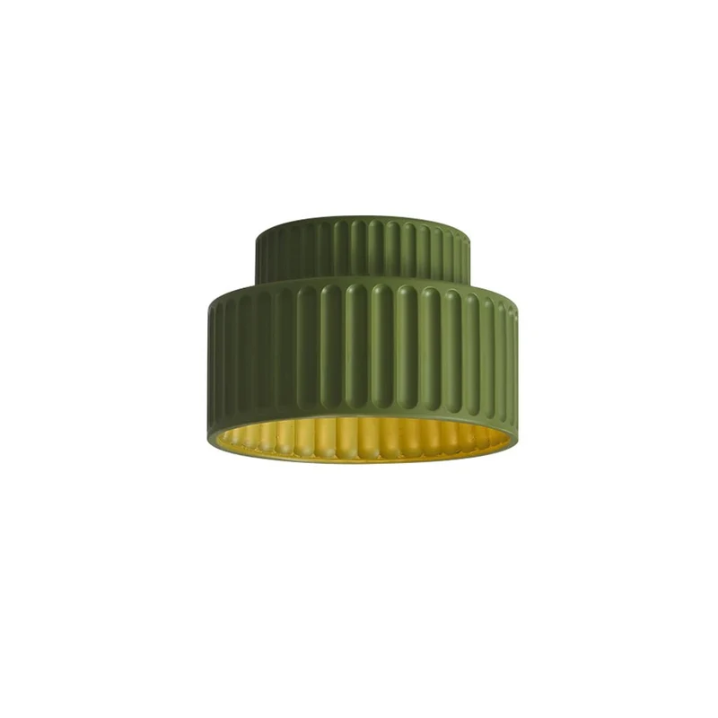Plafondlamp Wabi-Sabi Resin Nordic Flush Mount Beige Groen Wit Dimbaar Woonkamer