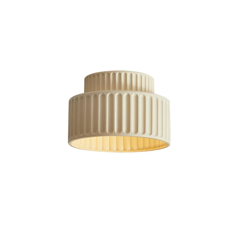 Plafondlamp Wabi-Sabi Resin Nordic Flush Mount Beige Groen Wit Dimbaar Woonkamer