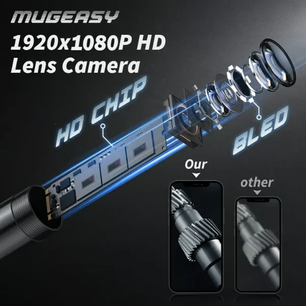 Inspectiecamera Telefoon 1080P HD 5 Meter Kabel LED Endoscoop | Sansoti