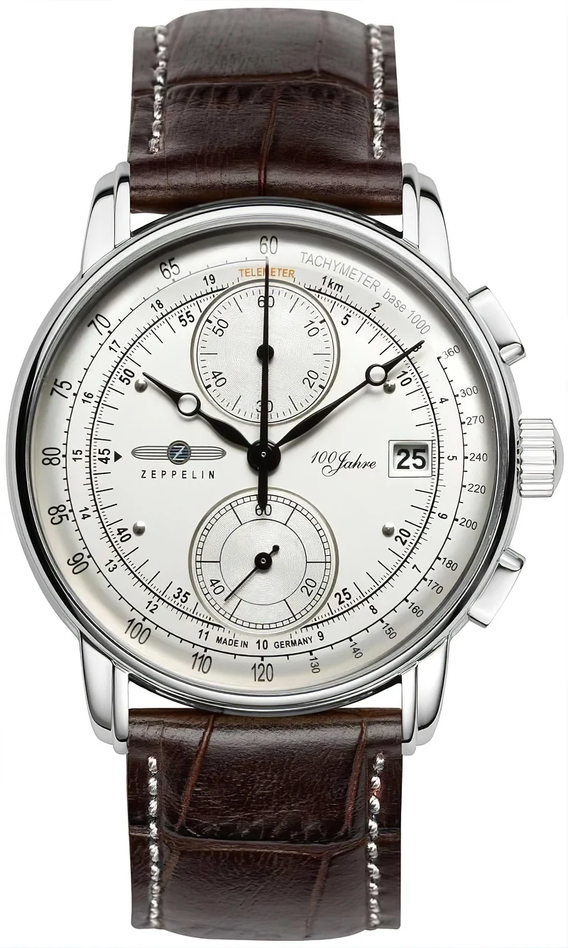 Zeppelin 100 Jahre Zeppelin 8670-1 Herrenuhr • Made in Germany • Chronograph