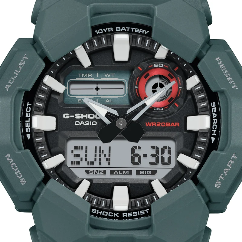 Casio GA-010-2AER G-Shock Classic Herrenuhr Blau • Analog-Digital • Carbon Core Guard
