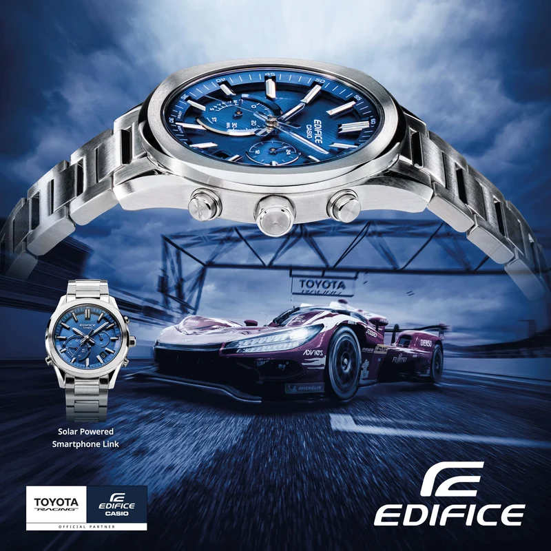 Casio Edifice EQB-1300D-2AEF-1 Herren Armbanduhr Blau • Saphirglas • Solar-Bluetooth