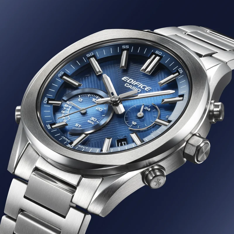 Casio Edifice EQB-1300D-2AEF-1 Herren Armbanduhr Blau • Saphirglas • Solar-Bluetooth