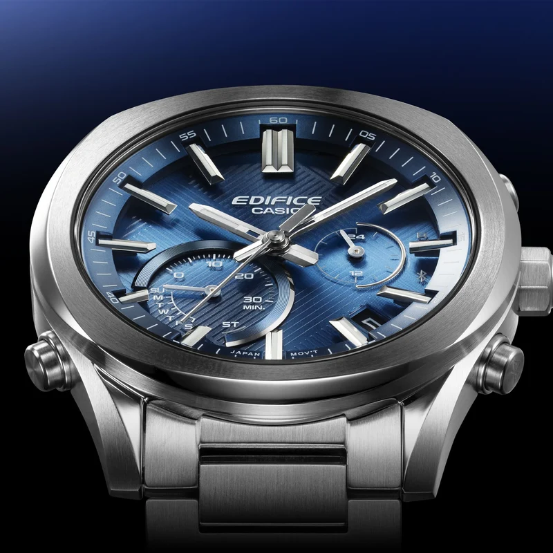 Casio Edifice EQB-1300D-2AEF-1 Herren Armbanduhr Blau • Saphirglas • Solar-Bluetooth