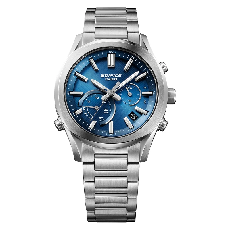 Casio Edifice EQB-1300D-2AEF-1 Herren Armbanduhr Blau • Saphirglas • Solar-Bluetooth