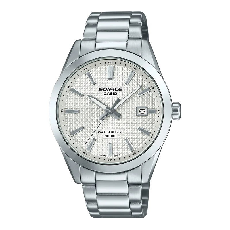 Casio Edifice EFV-160D-7AVEF Herrenuhr • Clous de Paris Zifferblatt • 10 bar Wasserdichtigkeit