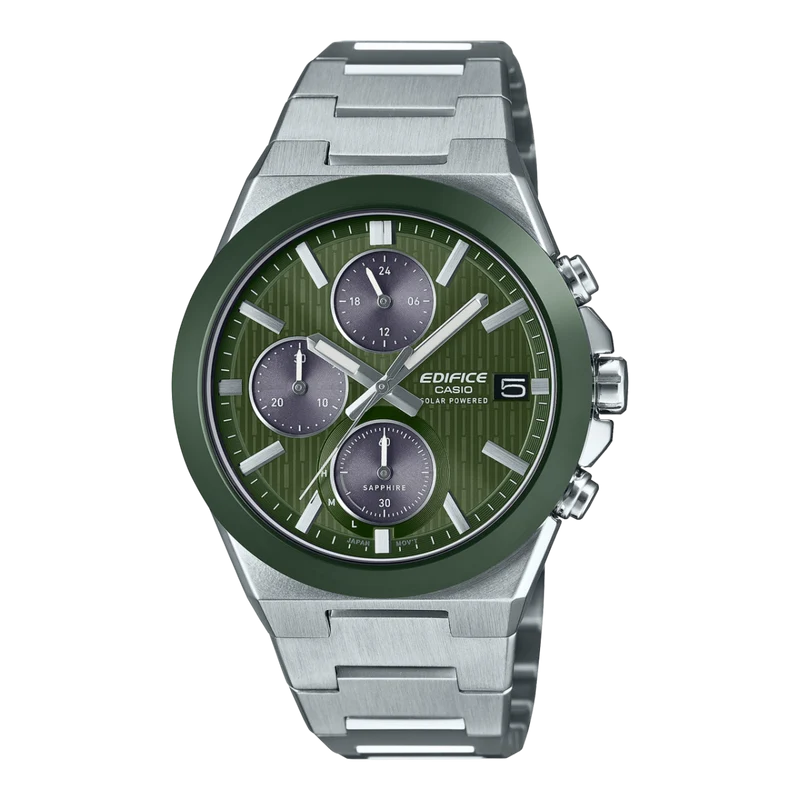 Casio Edifice EFS-S650D-3AEF Herrenuhr • Solarchronograph • Keramiklünette