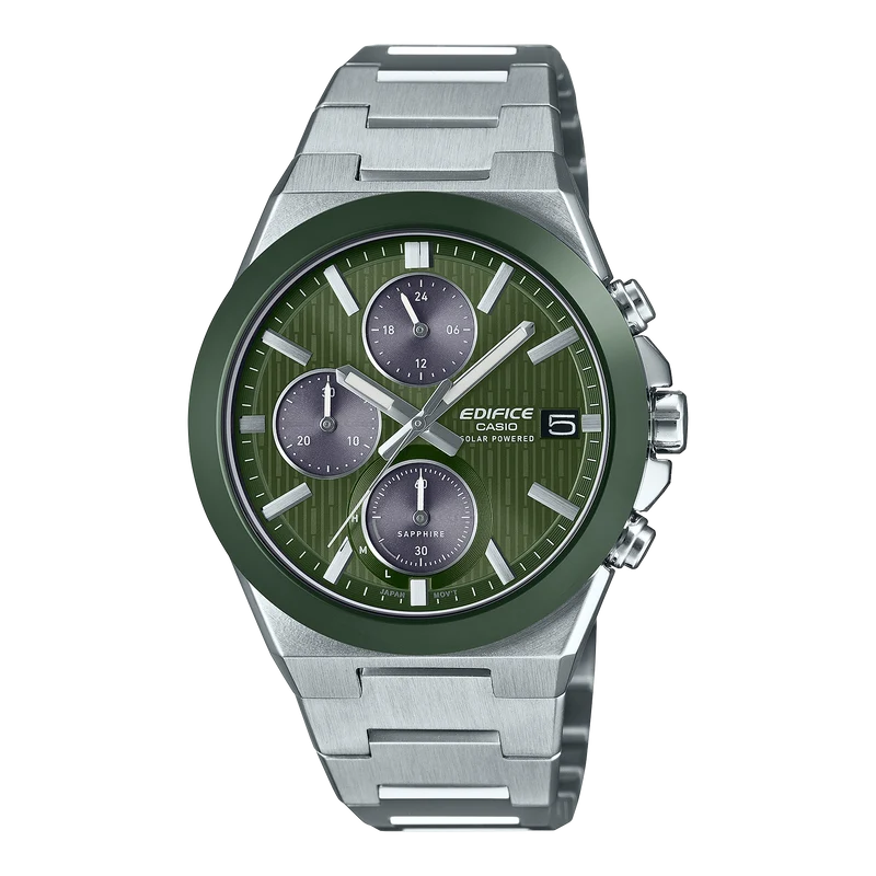 Casio Edifice EFS-S650D-3AEF Herrenuhr • Solarchronograph • Keramiklünette