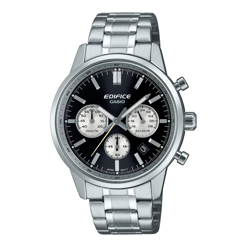 Casio Edifice EFR-575D-1AEF Herren Armbanduhr Schwarz • Chronograph • Edelstahlgehäuse