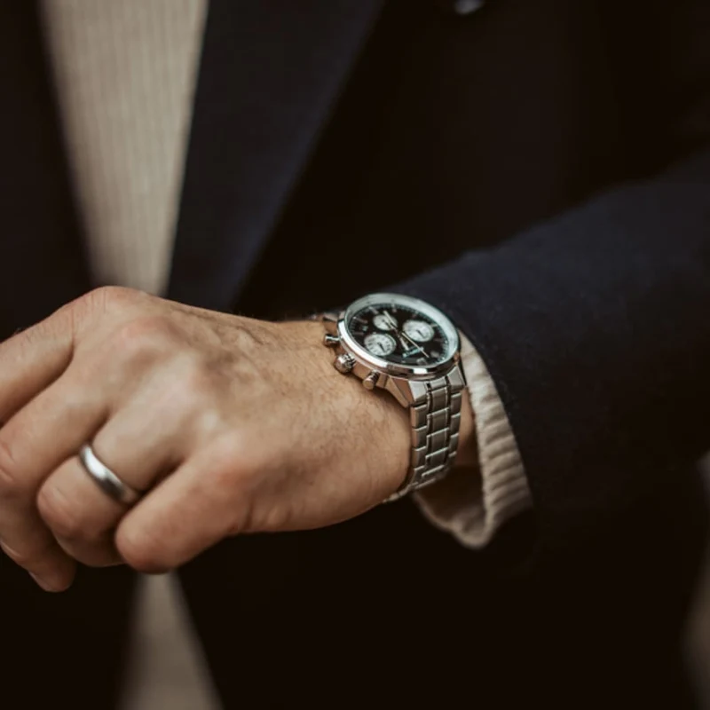 Casio Edifice EFR-575D-1AEF Herren Armbanduhr Schwarz • Chronograph • Edelstahlgehäuse
