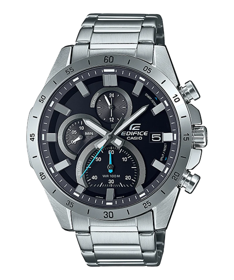 Casio Edifice EFR-571D-1AVUEF Herrenuhr Schwarz • Chronograph • Mineralglas