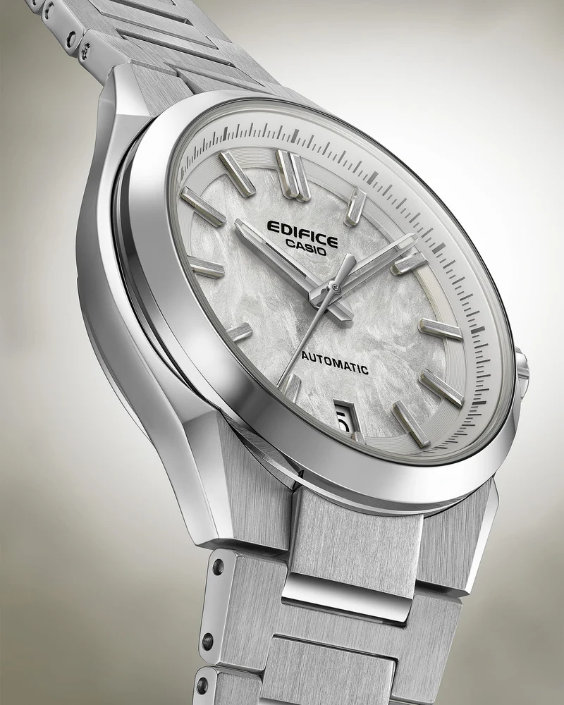Casio Edifice EFK-100D-7AER Herrenuhr • Automatikwerk mit Saphirglas • Durchsichtiger Gehäuseboden