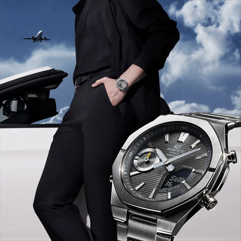 Casio Edifice ECB-S10D-8AEF Herrenuhr • Saphirglas • Smartphone-Link