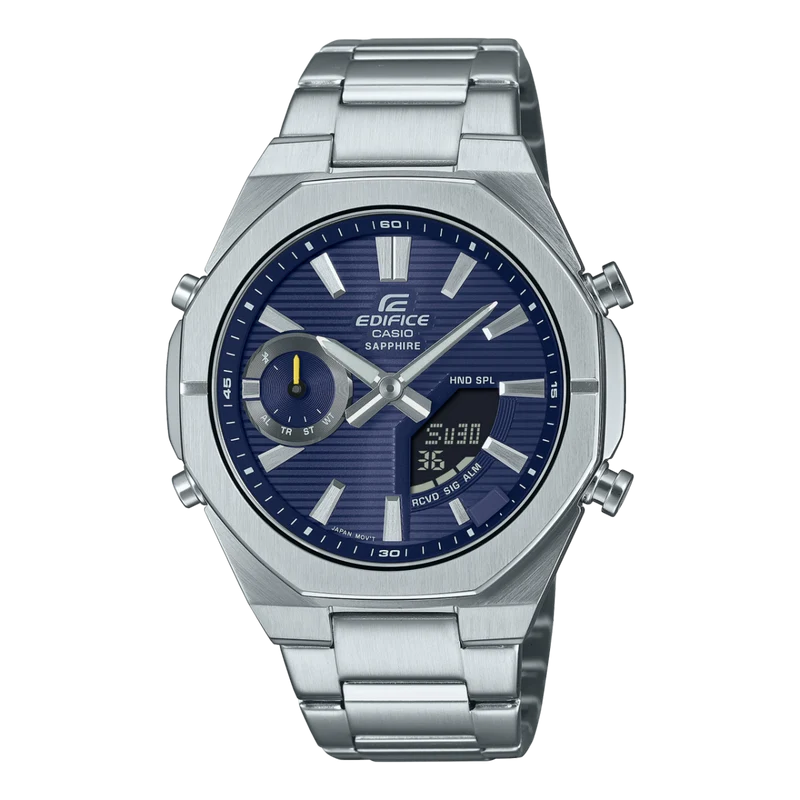 Casio ECB-S10D-2AEF Edifice Herrenuhr Blau • Bluetooth Smartphone-Link • Saphirglas