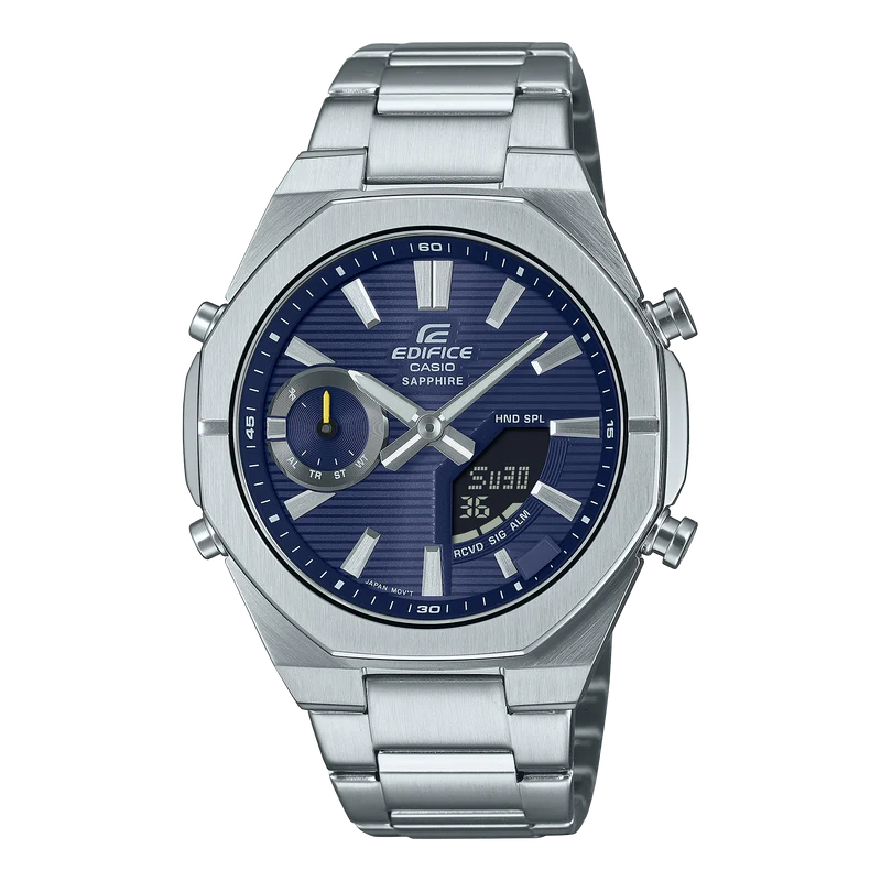 Casio ECB-S10D-2AEF Edifice Herrenuhr Blau • Bluetooth Smartphone-Link • Saphirglas