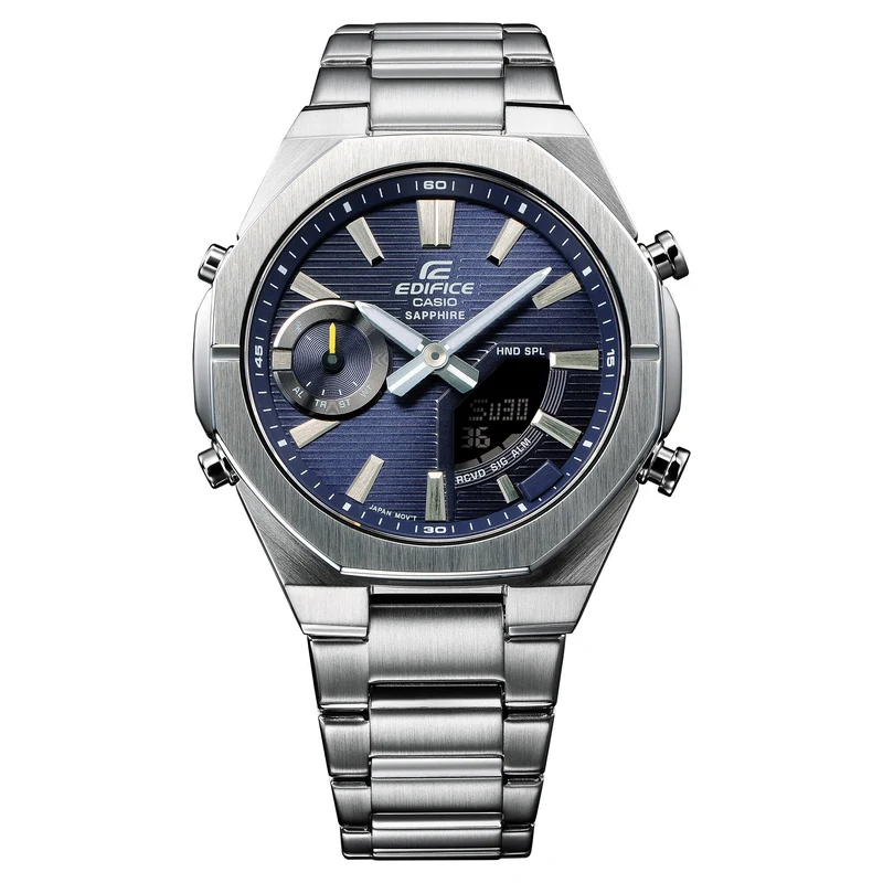 Casio ECB-S10D-2AEF Edifice Herrenuhr Blau • Bluetooth Smartphone-Link • Saphirglas