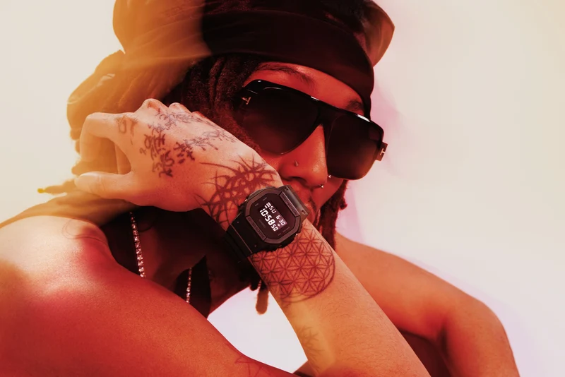 Casio G-Shock DW-5600UBB-1ER Herren Armbanduhr Schwarz • Digitales Display • 200 m Wasserdichtigkeit