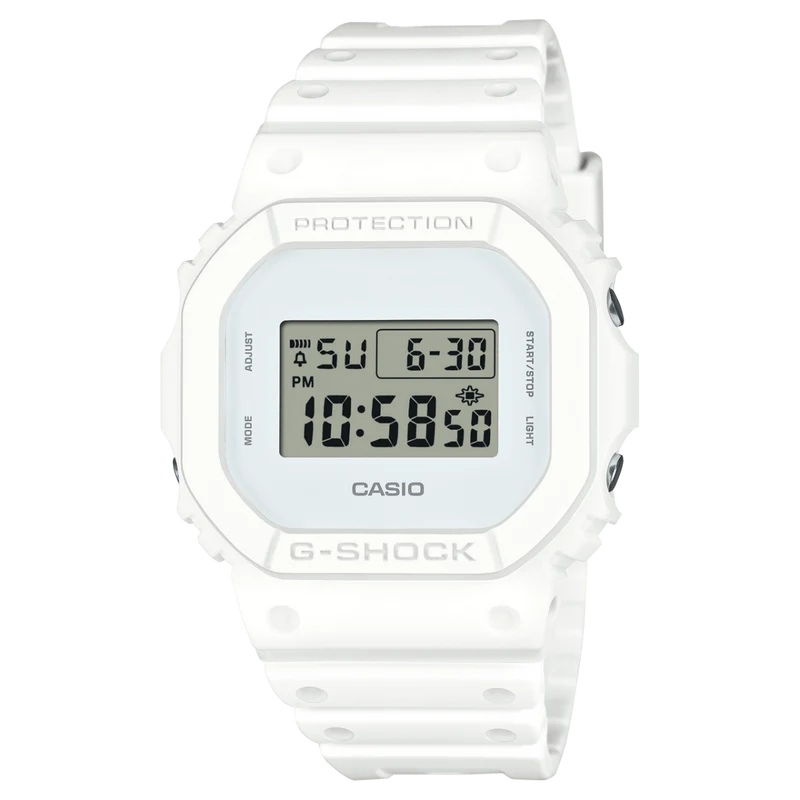 Casio DW-5600WW-7ER G-Shock Herrenuhr Weiß • Digitales Quarzwerk • 20 bar wasserdicht