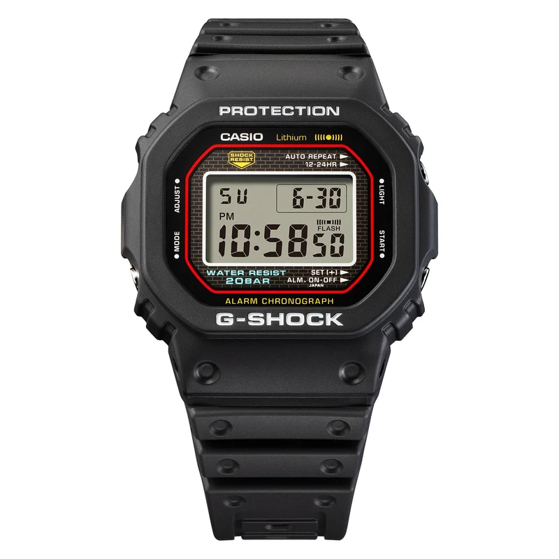 Casio DW-5000R-1AER G-Shock Herrenuhr Schwarz • Digitaler Chronograph • 20 bar wasserdicht