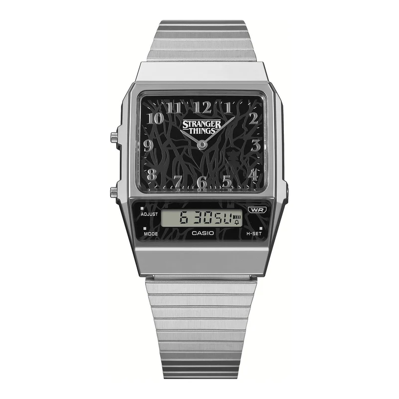 Casio Vintage AQ-800EST-1AER Armbanduhr Schwarz • Casio x Stranger Things • Analog-Digital