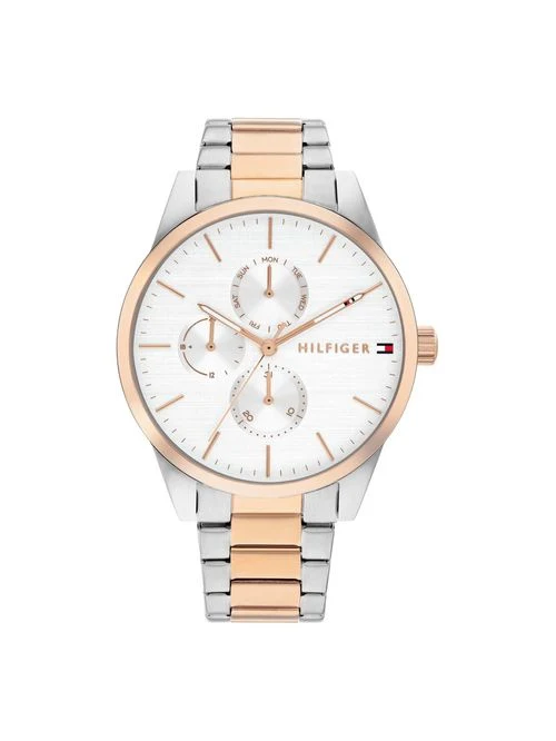 Tommy Hilfiger Jade 1782772 Damen Armbanduhr Bicolor • Quarzwerk • Edelstahlgehäuse 30 mm