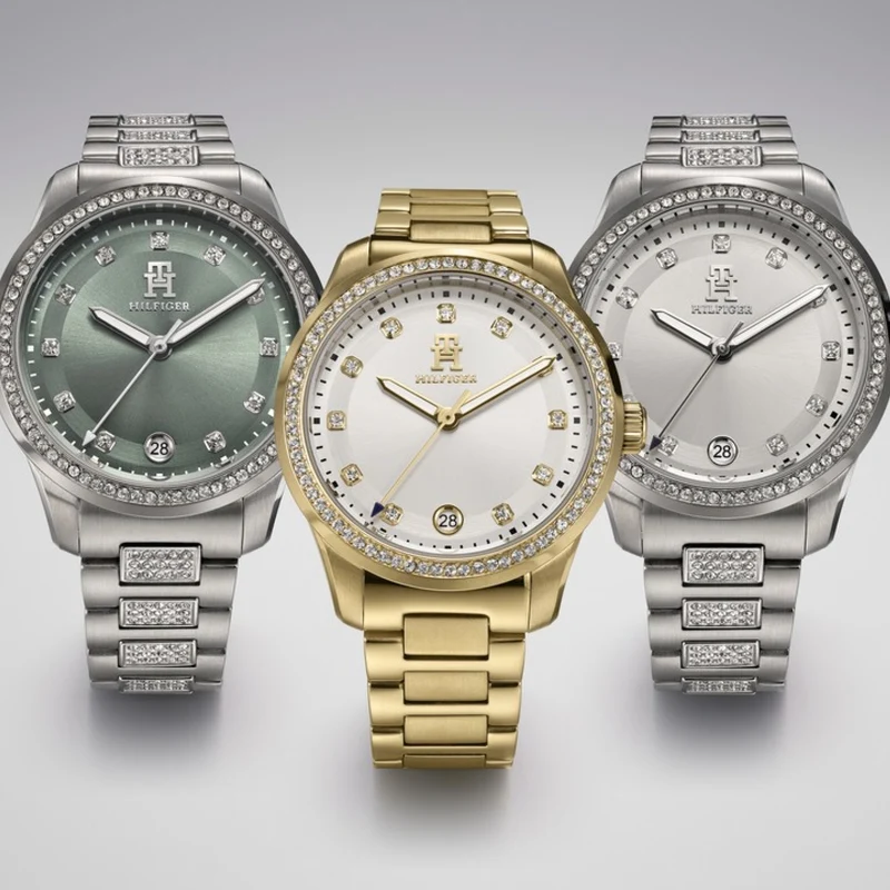 Tommy Hilfiger TH85 Crystals 1782759 Damen Armbanduhr • Kristallbesatz • Quarzwerk