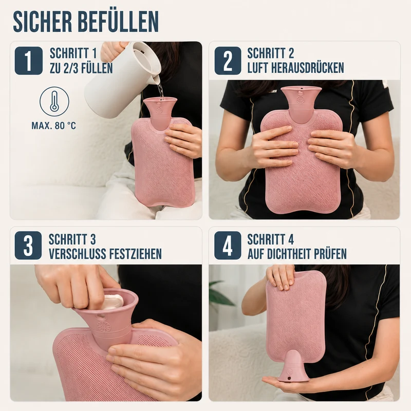 Kruik met Gebreide Hoes 1 Liter Warmtehoudend Comfort voor Koude Winterdagen Ontspanning Thuis Wellness | Sansoti
