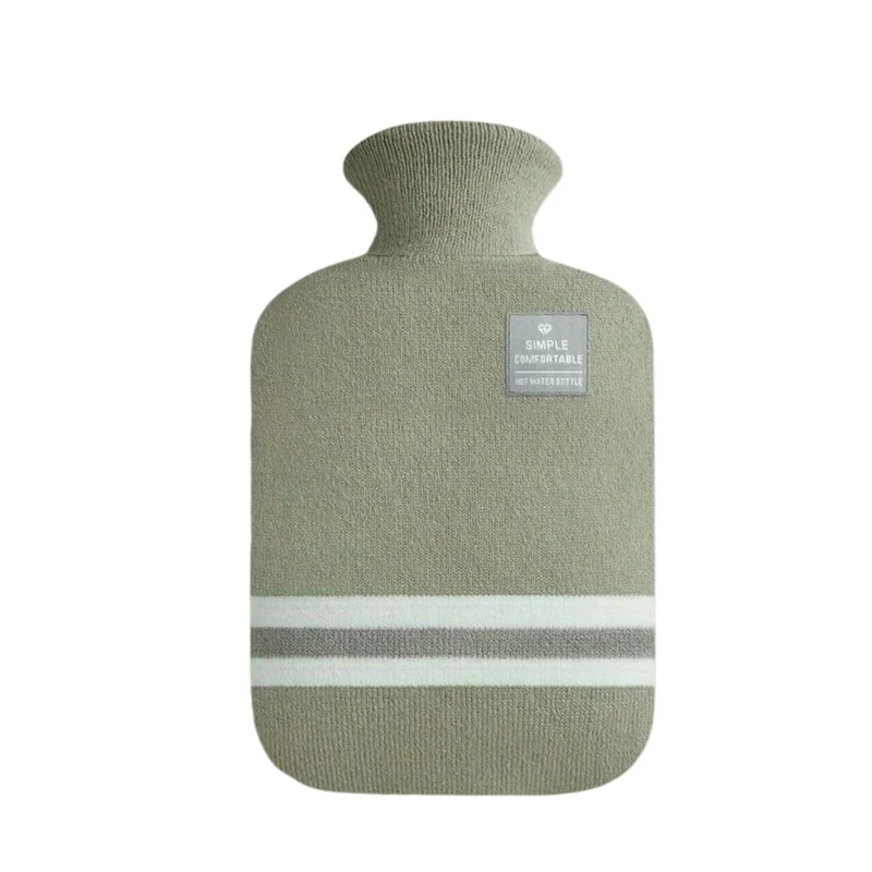 Kruik met Gebreide Hoes 1 Liter Warmtehoudend Comfort voor Koude Winterdagen Ontspanning Thuis Wellness | Sansoti