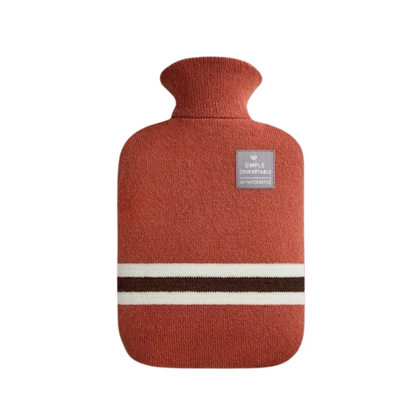 Kruik met Gebreide Hoes 1 Liter Warmtehoudend Comfort voor Koude Winterdagen Ontspanning Thuis Wellness | Sansoti