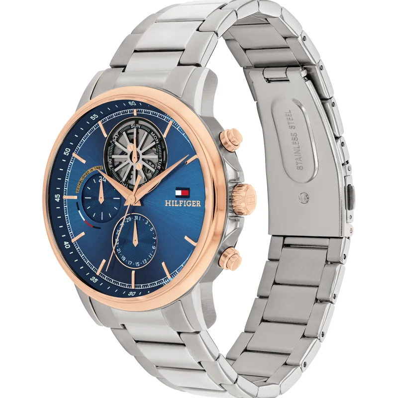 Tommy Hilfiger Stewart 1710734 Herren • Chronograph • Roségold-Lünette