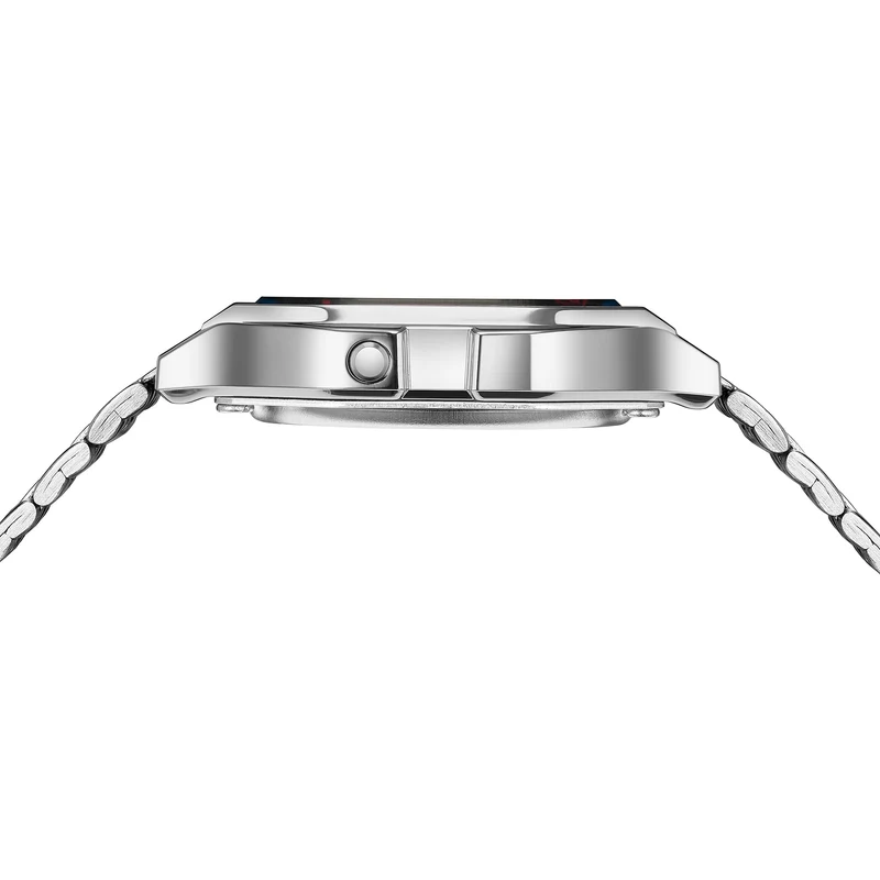 Casio Vintage A159WE-1EF Armbanduhr Silber • Edelstahlarmband • LED-Beleuchtung