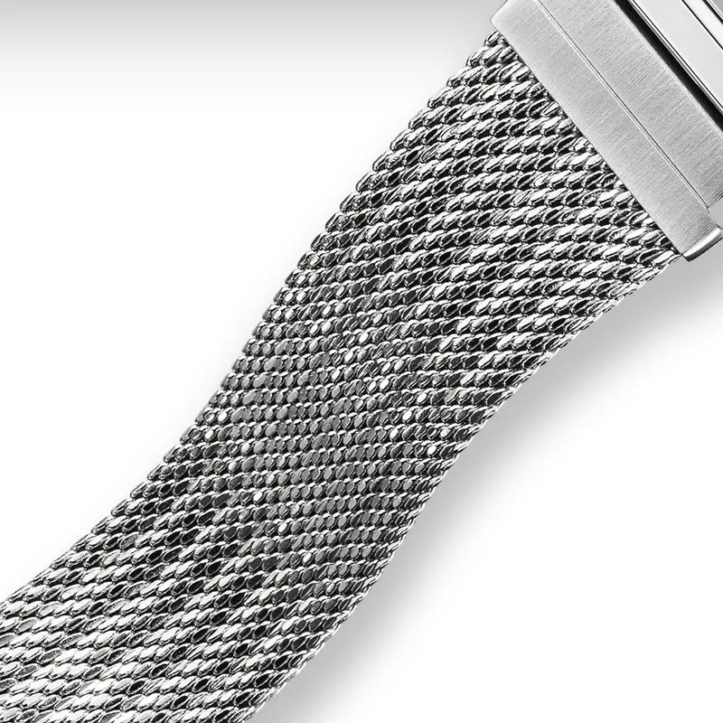 Casio Vintage A158WEM-3EF Armbanduhr Grün • Mesh-Armband • Stoppuhr