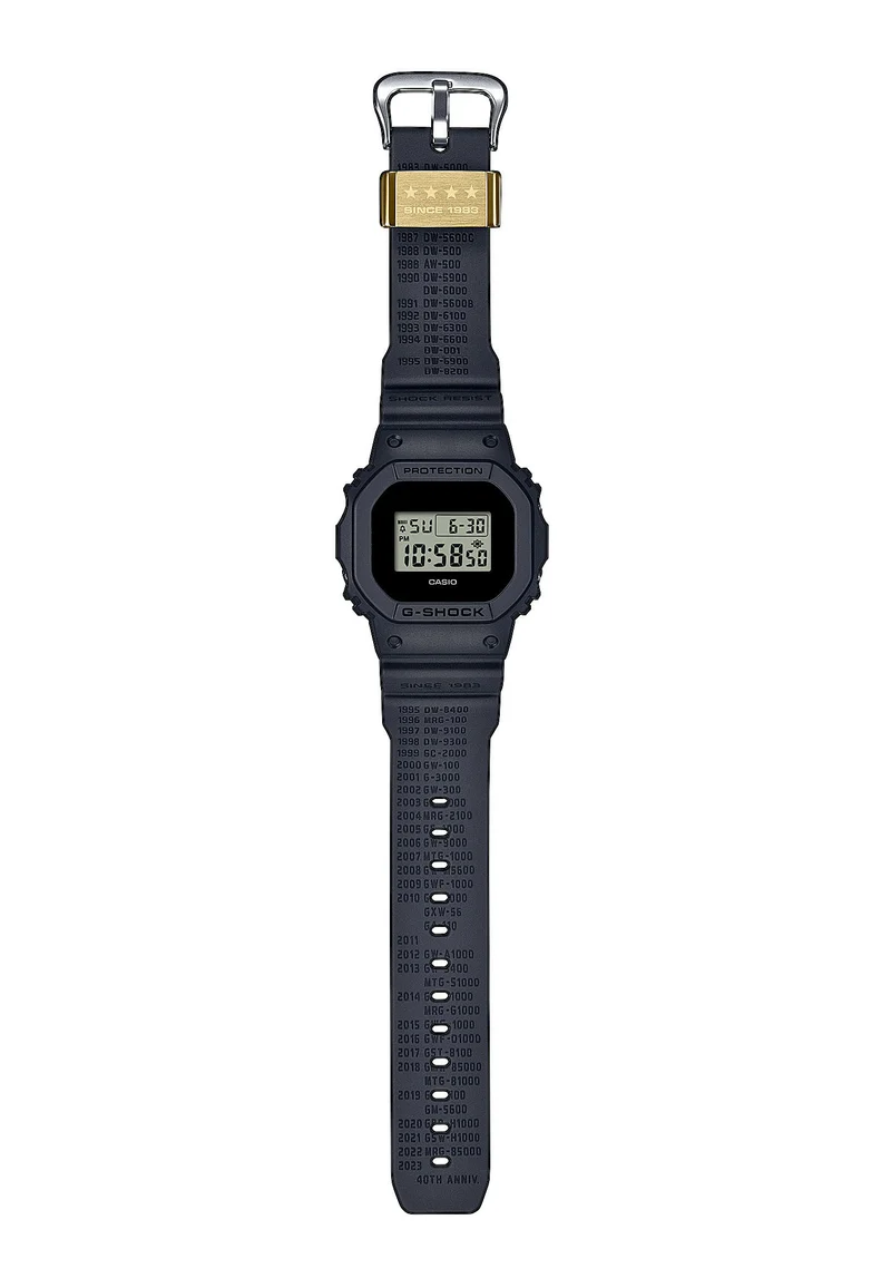 Casio G-Shock DWE-5657RE-1 Herren Armbanduhr Schwarz • 40th Anniversary REMASTER BLACK • Limitierte Edition